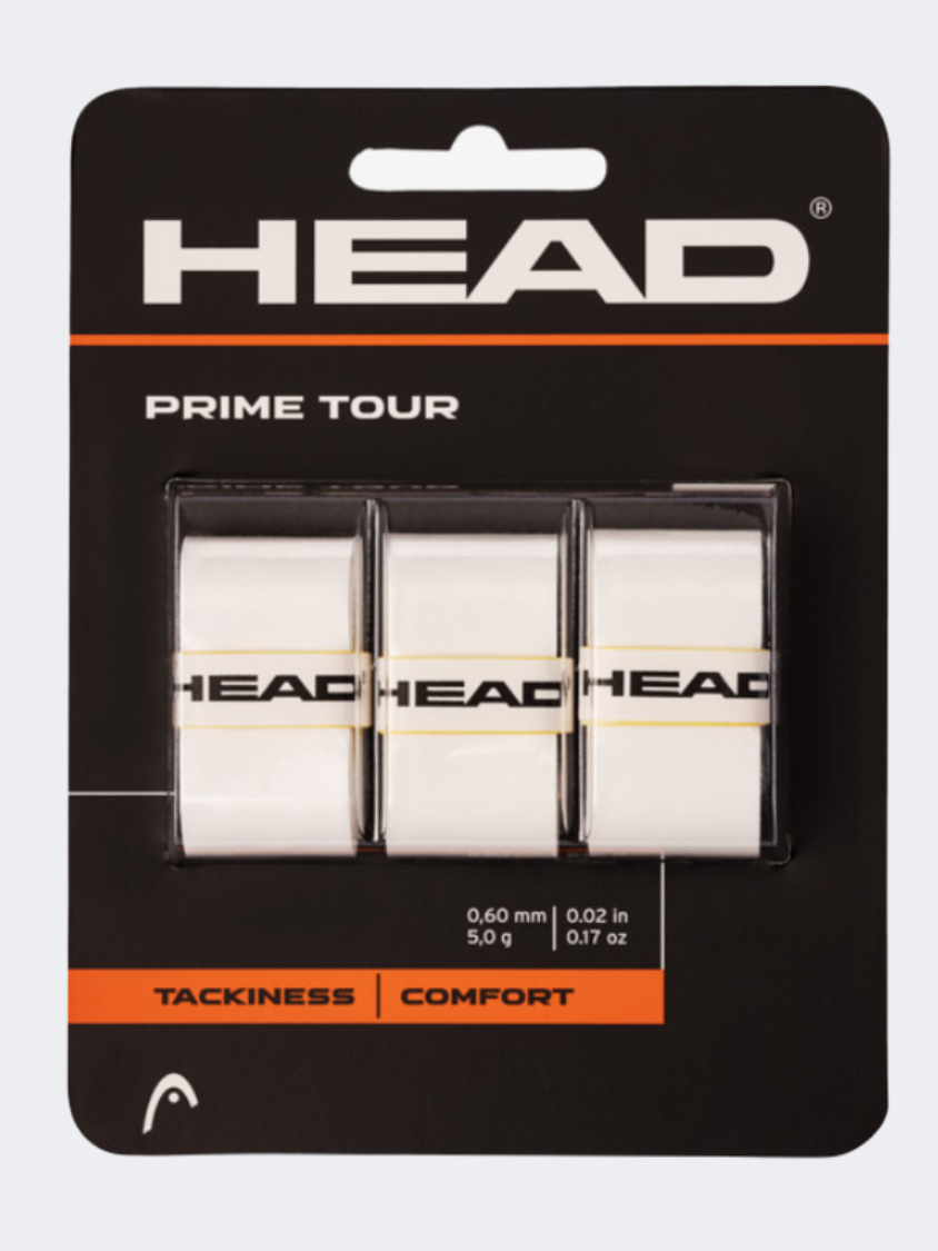 Head Prime Tour 3 Pcs Pack Tennis Grip White