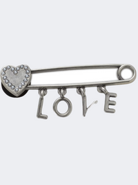 Crocs Love Safety Pin Unisex Lifestyle Pins Silver