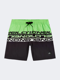 Oneill Cali Stripe Boys Beach Swim Short Green