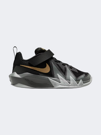 Nike S.T. Dynamite Ps-Boys Basketball Shoes Black/Grey/Gold