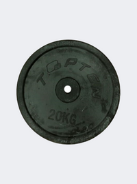 Fitness Factory Rubber Covered Plate 26 Mm 20 Kg Weight Black