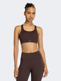 Adidas Optime Workout High Support Women Training Bra Aurora Coffee