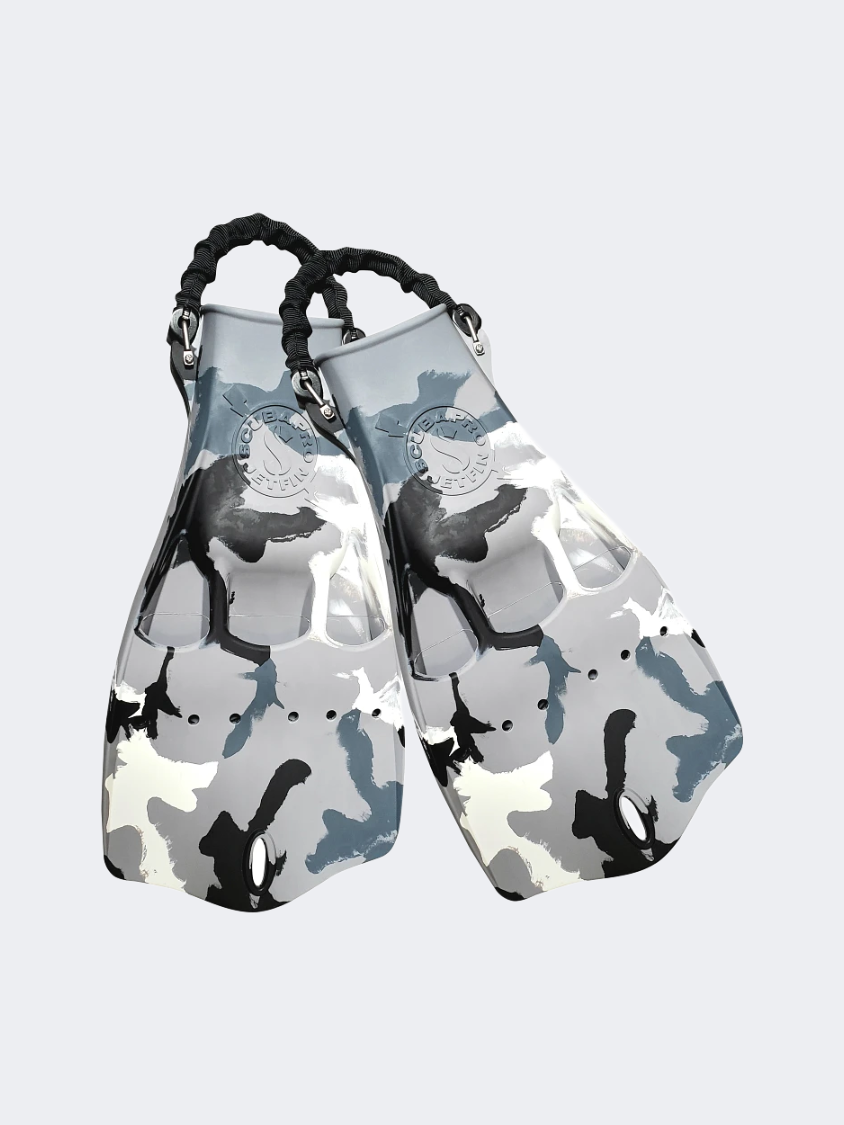 Scubapro Jet W/ Spring Heel Strap Diving Fins White Camo