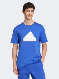 Adidas Future Icons Badge Of Sport Men Sportswear T-Shirt Semi Blue/Black