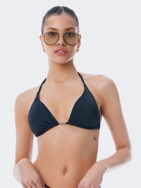 Blue Point Solids Women Beach Bra Black