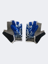 All In Tq-X017 Unisex Biking Gloves Blue