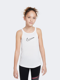 Nike One Classic Df Hbr Girls Training Tank White/Black