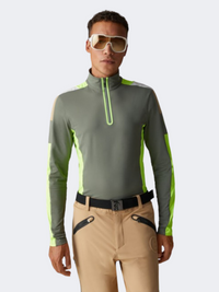 Bogner Mica 1 Men Skiing Baselayer Olive Green/Yellow