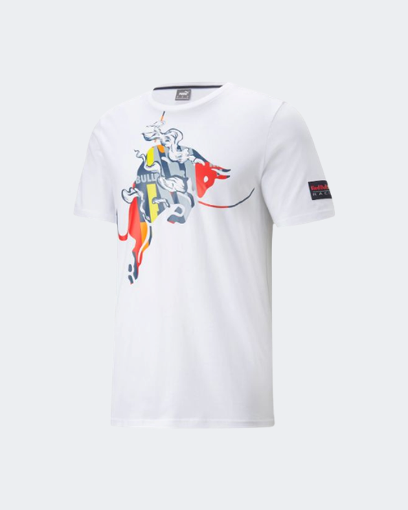 Puma Red Bull Racing Dynamic Bull Men Lifestyle T-Shirt White 53499603