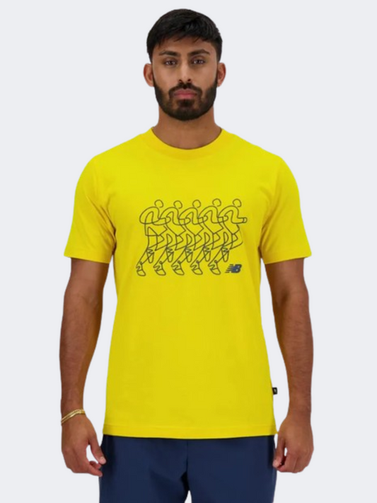 New Balance Run Sequence Men Lifestyle T-Shirt Ginger Lemon