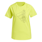 Adidas Tech Badge Of Sport Women Training T-Shirt Acid Yellow/Blue