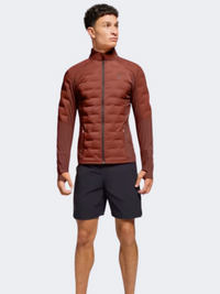 On Climate Men Running Jacket Auburn/Ruby