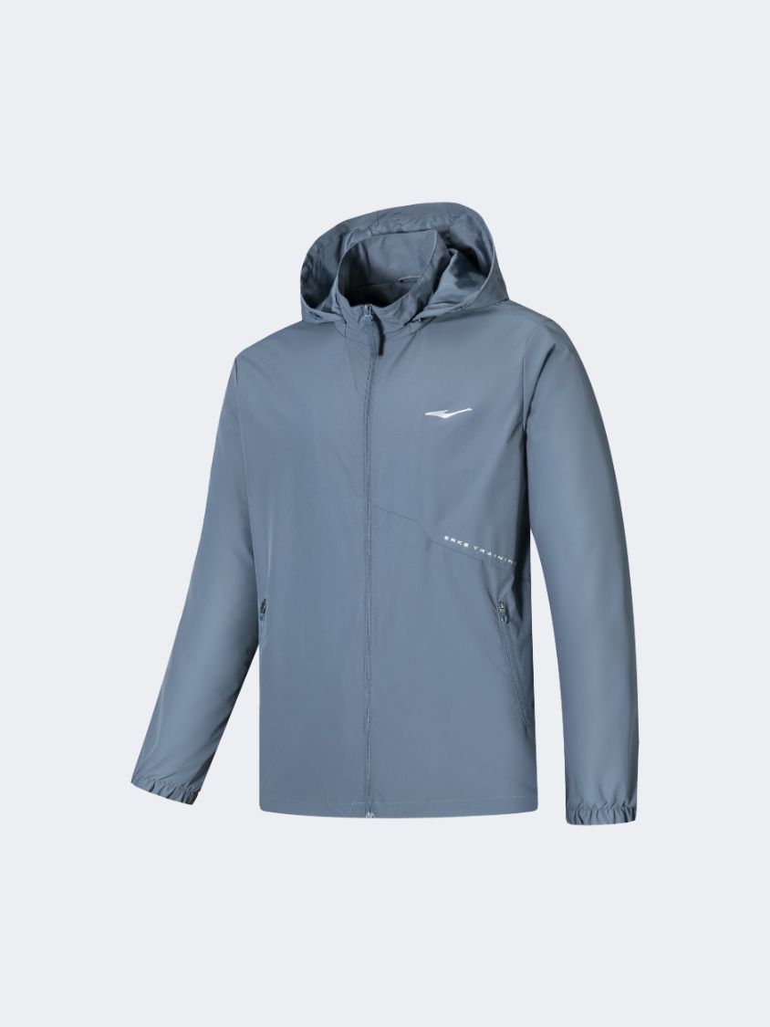 Erke Windbreaker Men Training Jacket Haze Blue – MikeSport Lebanon