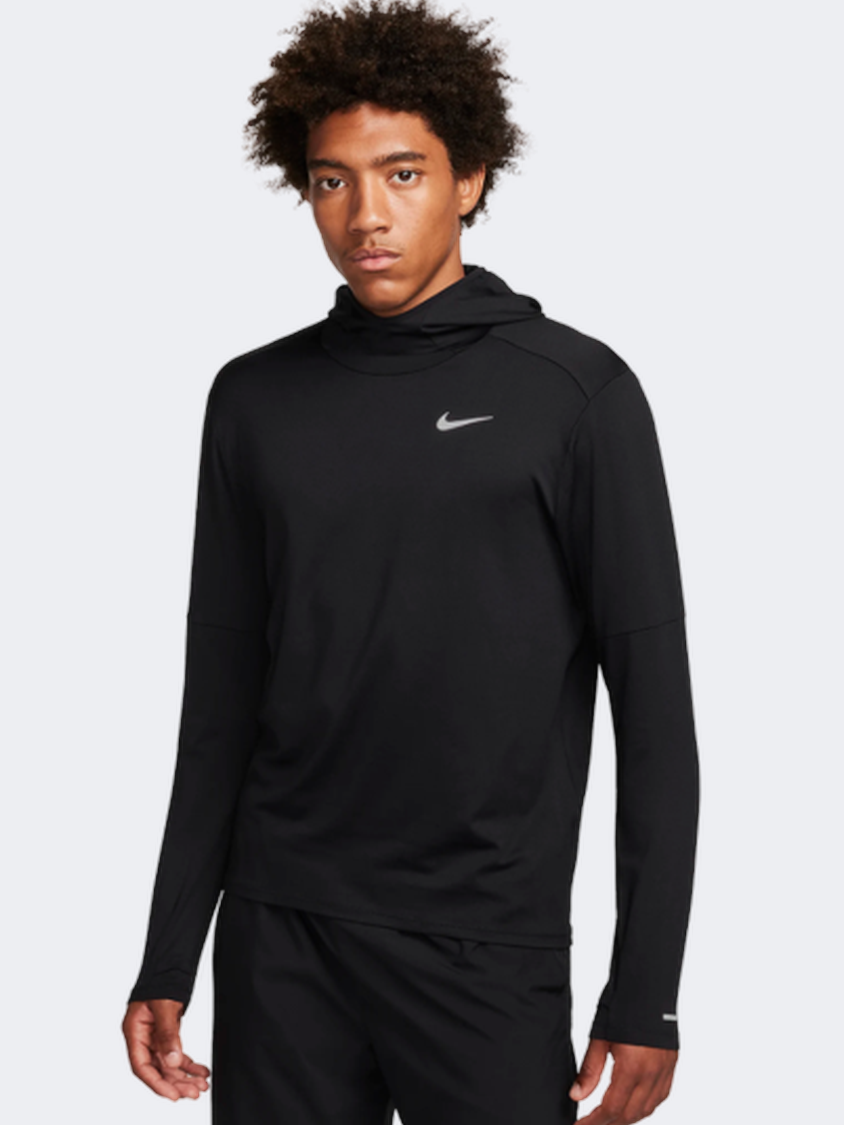 Nike One Dri-Fit Men Running Hoody Black/Silver