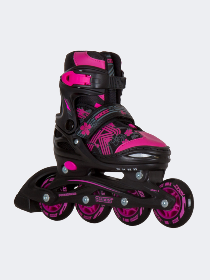 Roces Jokey 3.0 Girl Girls Skating Roller Skates Black/Pink