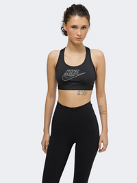 Nike Swoosh Futura Women Training Bra Black/White