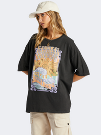 Billabong Natural Mystic Women Lifestyle TShirt Off Black