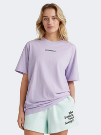 O&#39;Neill Future Surf Loose Long Women Lifestyle T-Shirt Purple Rose