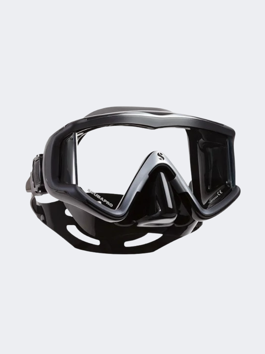 Scuba Pro Crystal Vu Mask Unisex Diving Mask Black/Silver/Black