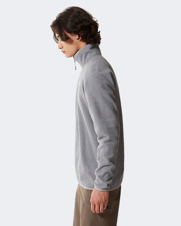 The North Face Glacier 1/4 zip fleece dress in gray