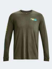 Under Armour Project Rock Brahma Men Training Long Sleeve Marine Green/Yellow