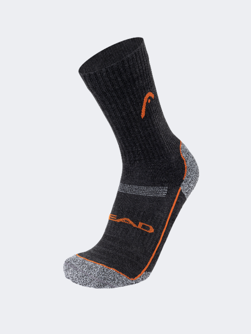 Head Socks Trekking Advanced 1P Unisex Sock Anthracite/Orange