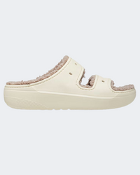 Crocs Classic Cozzzy Sandal Unisex Lifestyle Slippers Bone/Mushroom