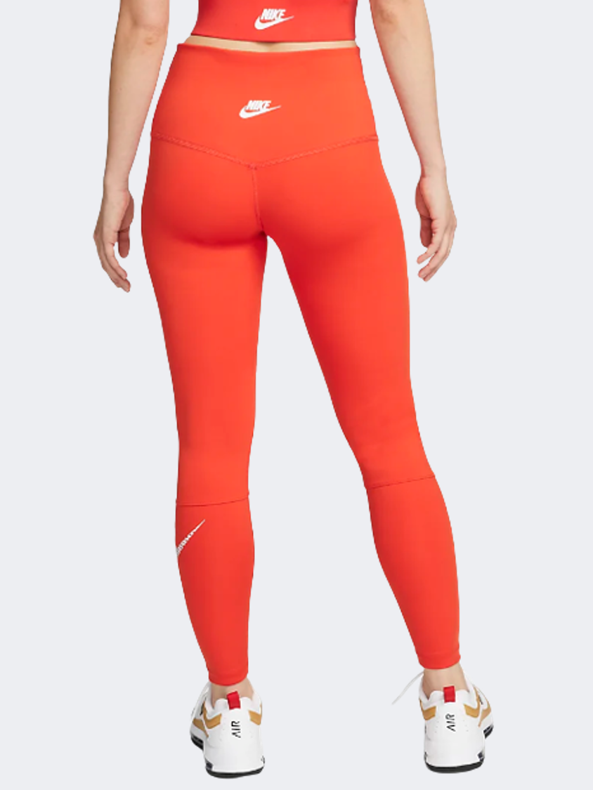 Nike One High Waisted Women Training Tight Orange