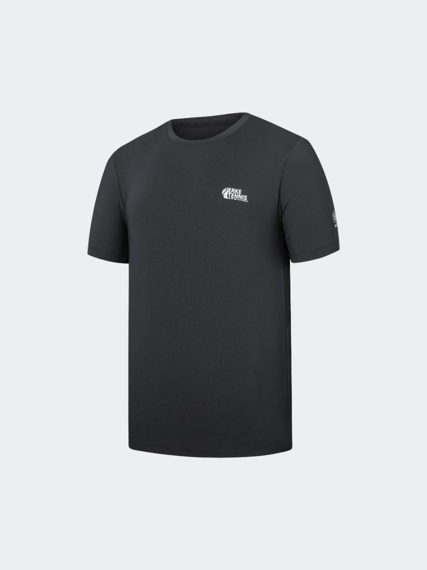 Erke Tennis Men Training T-Shirt Jersey Black