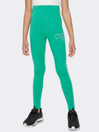 Nike Fav Trend  Girls Lifestyle Tight Green