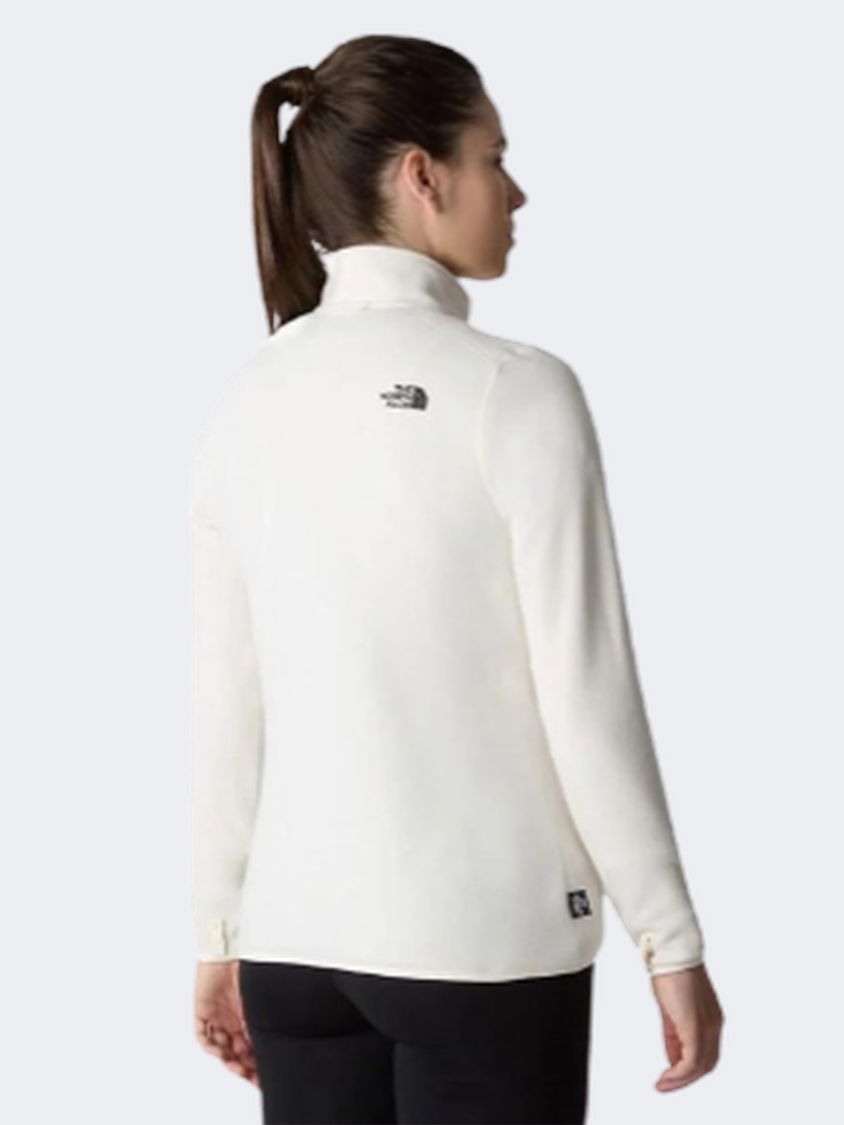 The North Face 100 Glacier 1/4 Zip Fleece Pullover Women - Almond