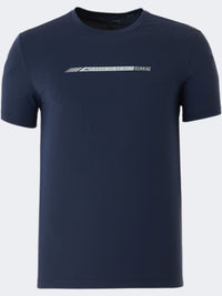 Erke Crew Men Running T-Shirt Dark Blue