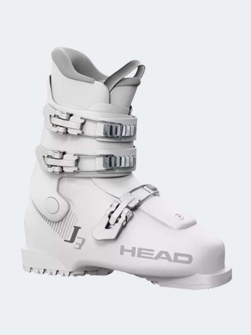 Head J 3 Kids Skiing Ski Boots White/Grey