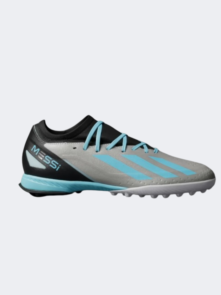 Adidas X Crazyfast Messi.3 Men Turf Shoes Silver/Blue/Black