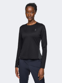 On Performance Women Running Long Sleeve Black/Eclipse