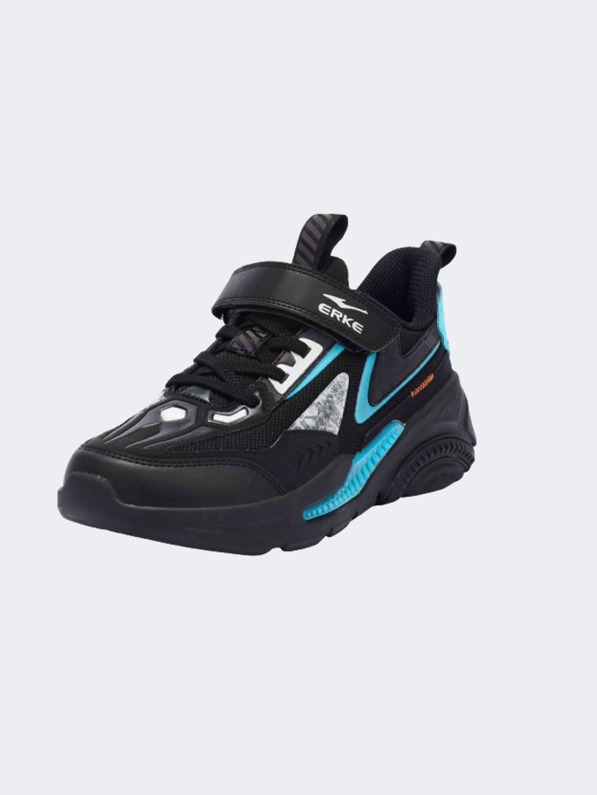 Erke Casual Kids-Boys Running Shoes Black/Blue