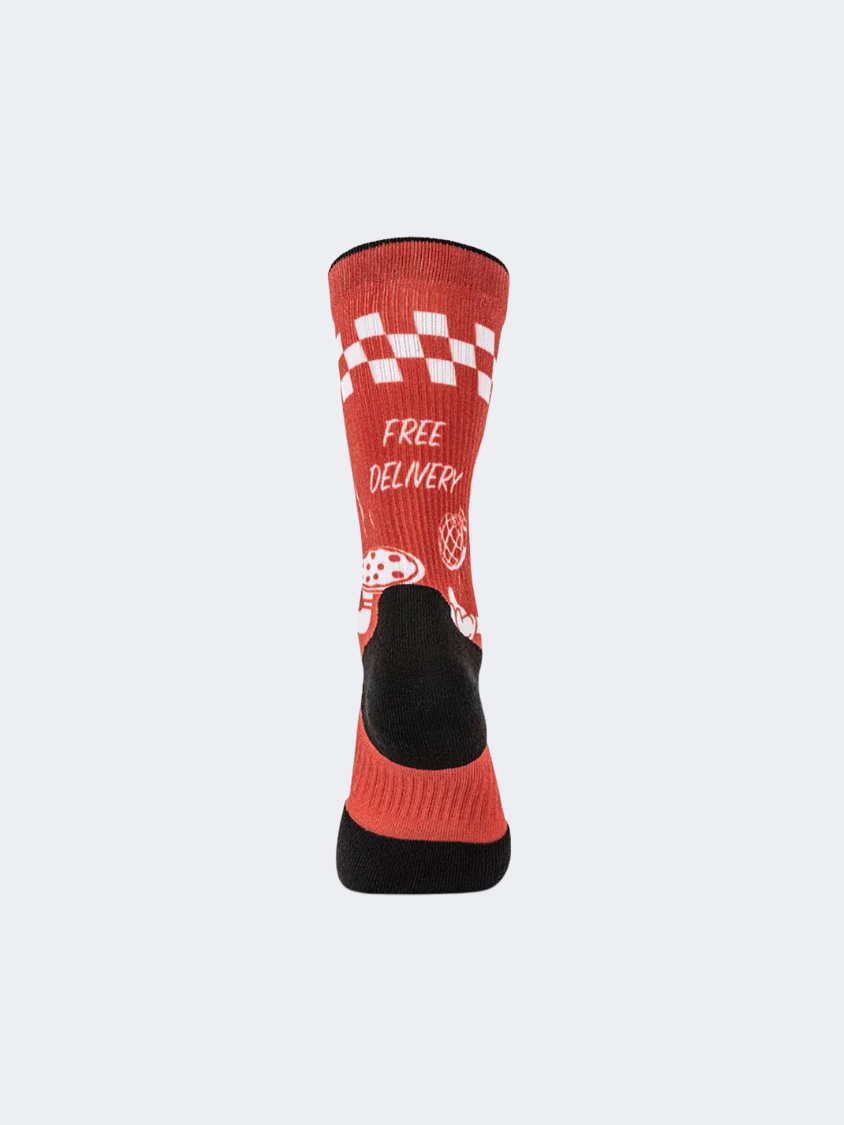 5-11 Brand Pizza Delivery Men Tactical Sock Red/White/Black