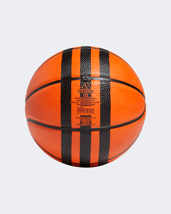 Adidas 3-Stripes Rubber Mini Unisex Basketball Ball Orange/Black Hm4971