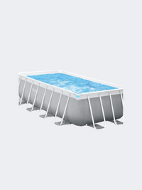 Intex Prism Frame Rect Beach Swimming Pool Grey