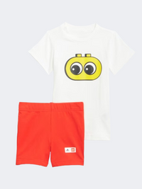 Adidas Lego Duplo Infant Girls Training Suit White/Yellow/Black