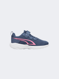 Puma All Day Active Acps Ps-Girls Lifestyle Shoes Ink Blue/ Strawberry