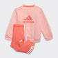 Adidas Badge Of Sport Jogger Baby-Girls Training Set Pink/Turbo