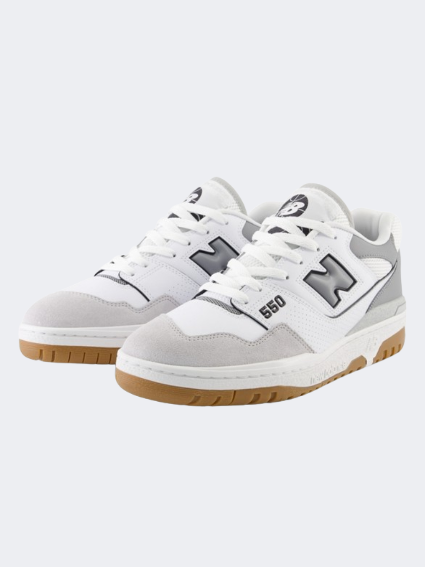 New Balance 550 Unisex Lifestyle Shoes White/Grey