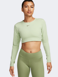 Nike Pro Women Training Long Sleeve Honeydew/Khaki/Black