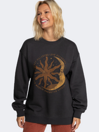 Billabong Energy And Wisdom Women Lifestyle Sweatshirt Off Black