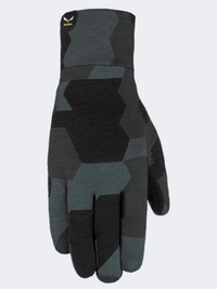 Salewa Cristallo Liner Unisex Hiking Gloves Black Out Camou