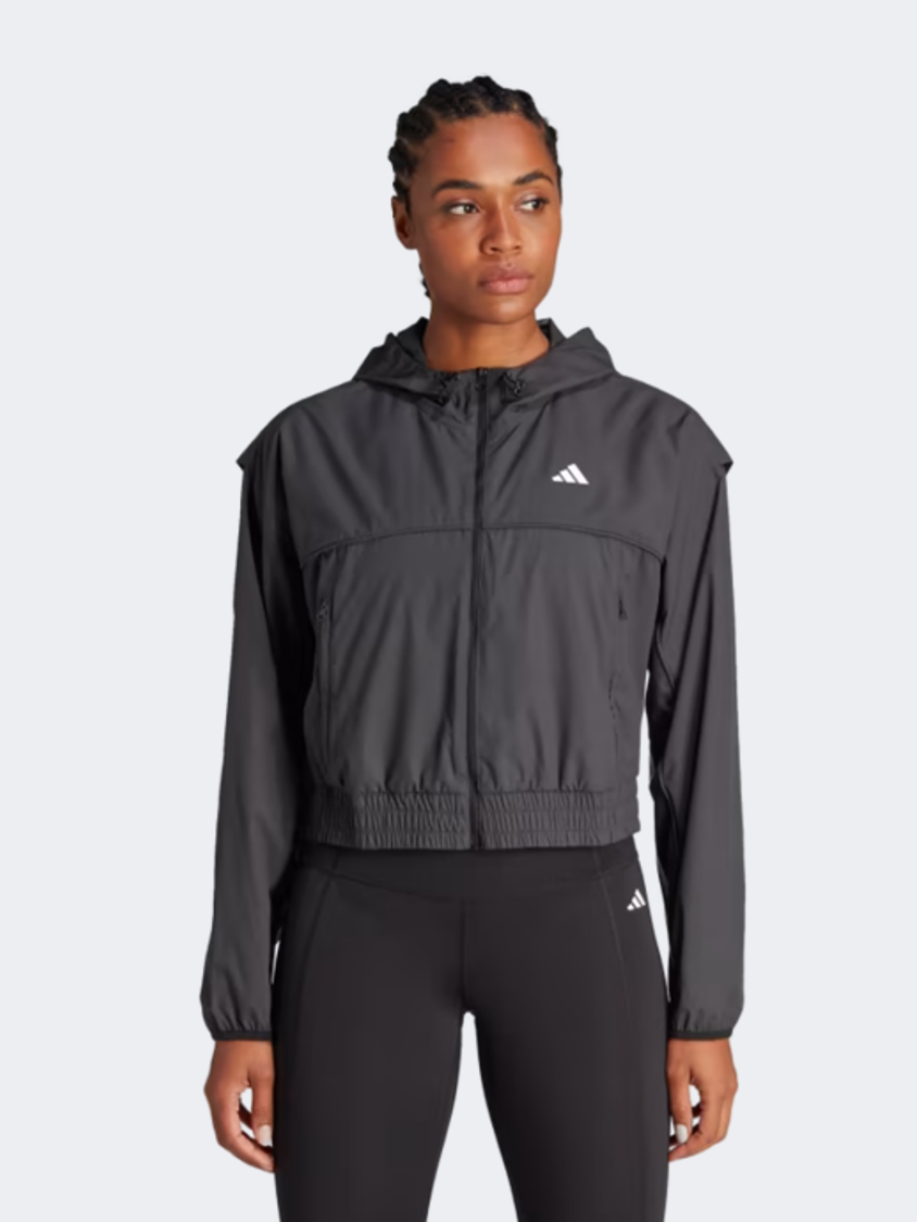 Adidas Hyperglam Windbreaker Women Training Jacket Black/White ...