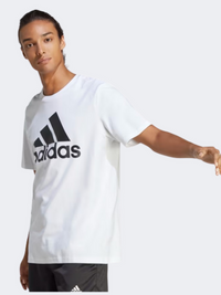 Adidas Essentials Big Logo Men Sportswear T-Shirt White