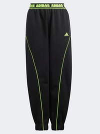 Adidas Dance Kids-Girls Sportswear Pant Black/Lucid Lime