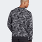 Reebok Identity Camo Big Logo Men Training Sweatshirt Black/Grey He8172